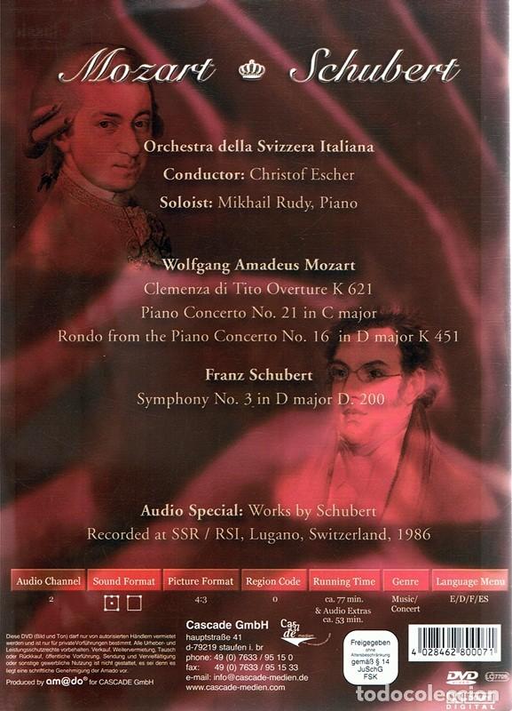 V&iacute;deos y DVD musicales: DVD MOZART & SHUBERT SILVERLINE CLASSICS - Foto 2