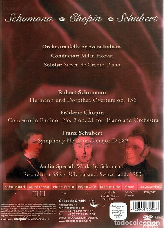 V&iacute;deos y DVD musicales: DVD SCHUMANN - CHOPIN - SCHUBERT  SILVERLINE CLASSICS - Foto 2
