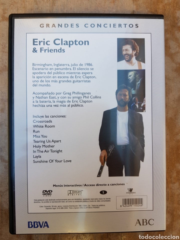 V&iacute;deos y DVD musicales: DVD Eric Clapton&friends - Foto 2