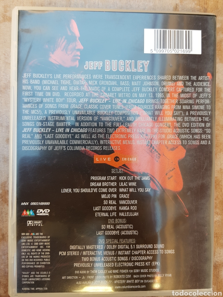V&iacute;deos y DVD musicales: DVD Jeff Buckley - Foto 2