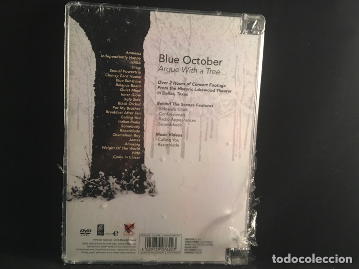 V&iacute;deos y DVD musicales: BLUE OCTOBER - ARGUE WITH A TREE... - DVD - Foto 2