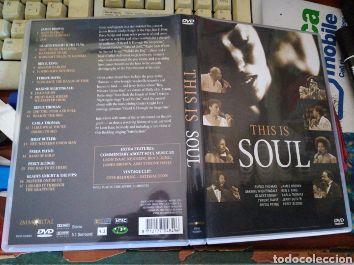V&iacute;deos y DVD musicales: This is soul dvd