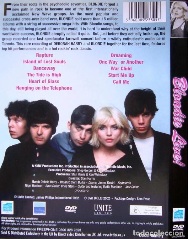 V&iacute;deos y DVD musicales: Blondie Live! - DVD - Foto 2