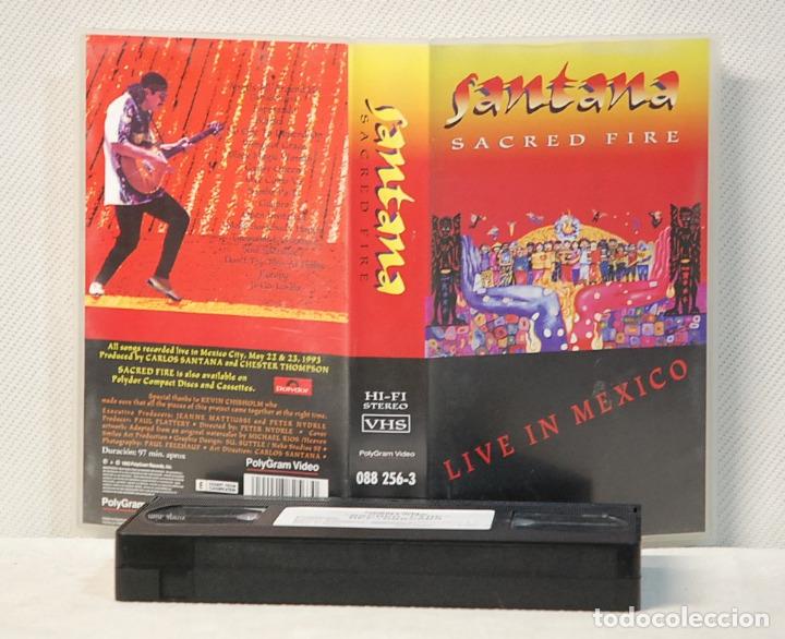 V&iacute;deos y DVD musicales: VIDEO VHS.-SANTANA .SACRED FIRE-LIVE IN MEXICO.POLYGRAM VIDEO.1993