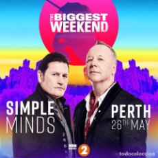 Vídeos y DVD Musicales: SIMPLE MINDS - BBC THE BIGGEST WEEKEND, PERTH, SCOTLAND, 26TH MAY 2018 (DVD). Lote 176181969