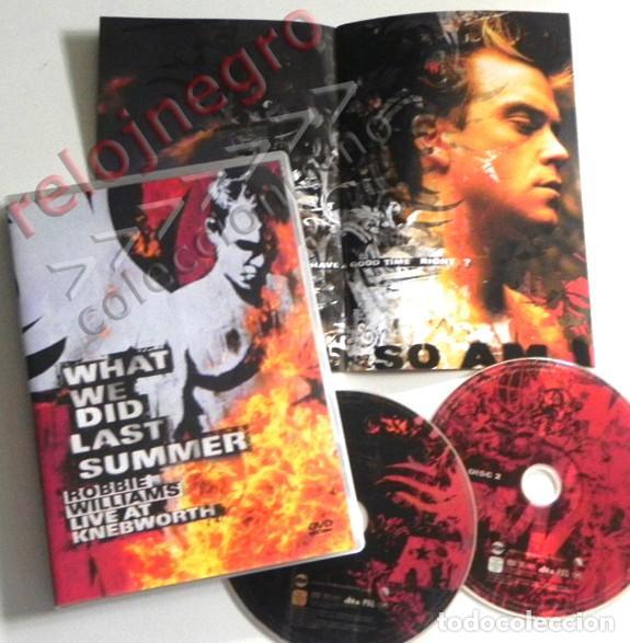 Video e DVD Musicali: DVD WHAT WE DID LAST SUMMER 2 DISCOS - ROBBIE WILLIAMS LIVE AT KNEBWORTH CONCIERTO M&Uacute;SICA + LIBRETO