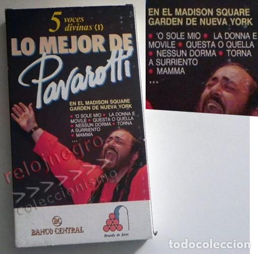 Music Videos and DVDs: LO MEJOR DE PAVAROTTI - M&Uacute;SICA CANTANTE DE &Oacute;PERA LUCIANO MADISON SQUARE GARDEN TENOR O SOLE MIO VHS