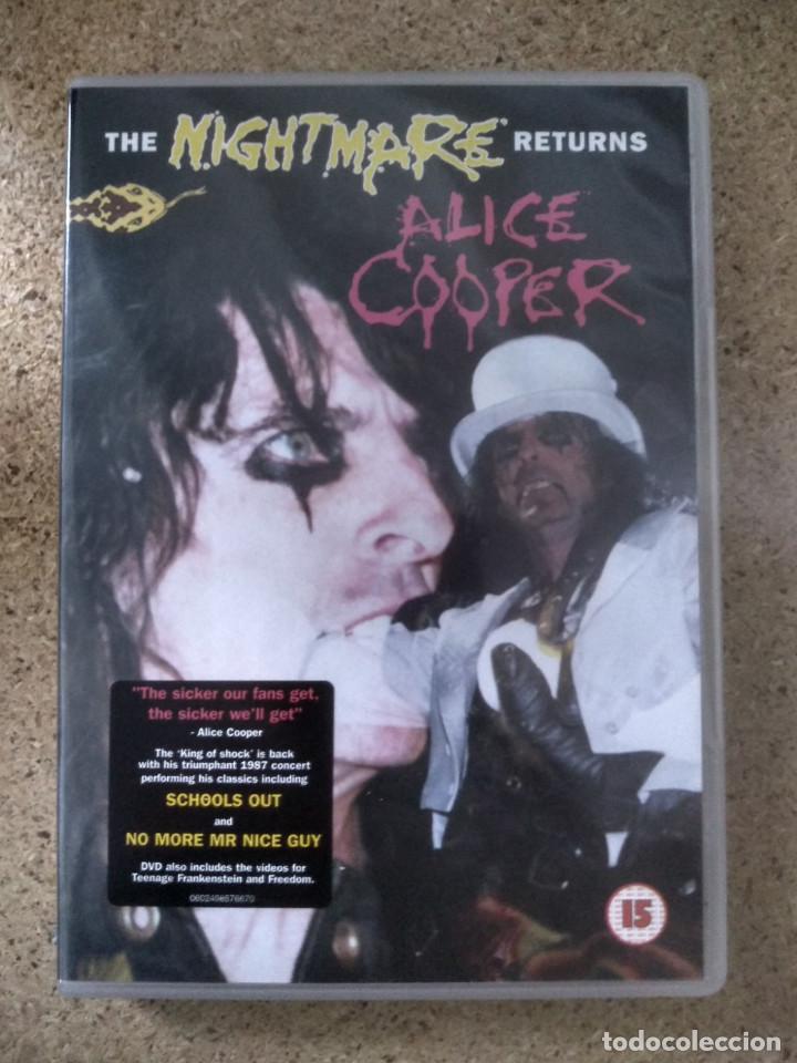 V&iacute;deos y DVD musicales: ALICE COOPER - The nightmare returns - DVD - Foto 1
