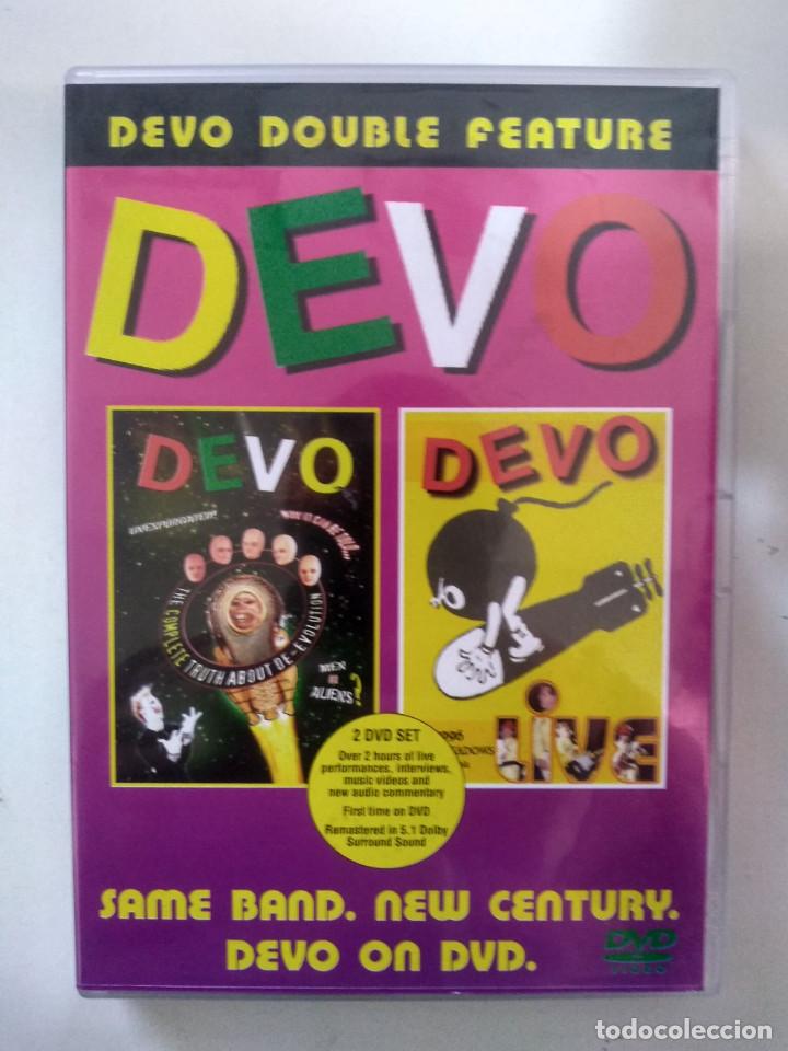 V&iacute;deos y DVD musicales: devo - double feature: the complete truth about de-evolution + devo live - 2 x dvd - Foto 1