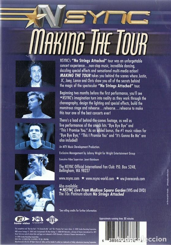 V&iacute;deos y DVD musicales: NSYNC MAKING THE TOUR - Foto 2