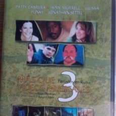Vídeos y DVD Musicales: DVD MÁS QUE VÍDEOS MUSICALES 3