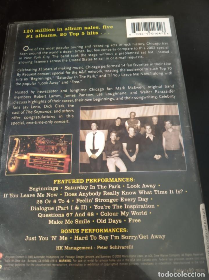 V&iacute;deos y DVD musicales: CHICAGO A&E NETWORK LIVE BY REQUEST - Foto 2