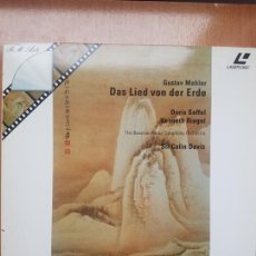 Vídeos y DVD Musicales: LASER DISC - GUSTAV MAHLER - DAS LIED VON DER ERDE. Lote 171535545