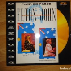 Vídeos y DVD Musicales: CONCIERTO ELTON JOHN 'TOUR DE FORCE - LIVE IN AUSTRALIA' LASER DISC. Lote 177371100