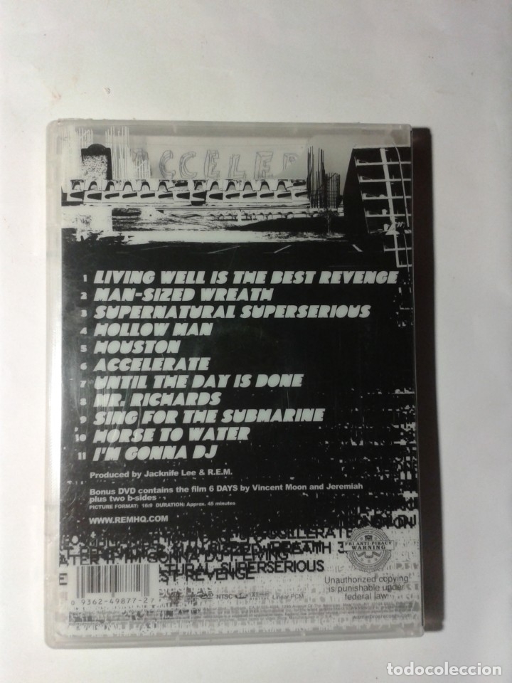 V&iacute;deos y DVD musicales: REM ACCELERATE DVD - Foto 2