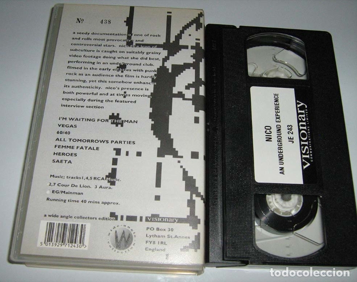 V&iacute;deos y DVD musicales: NICO - AN UNDERGROUND EXPERIENCE - VHS - Foto 2