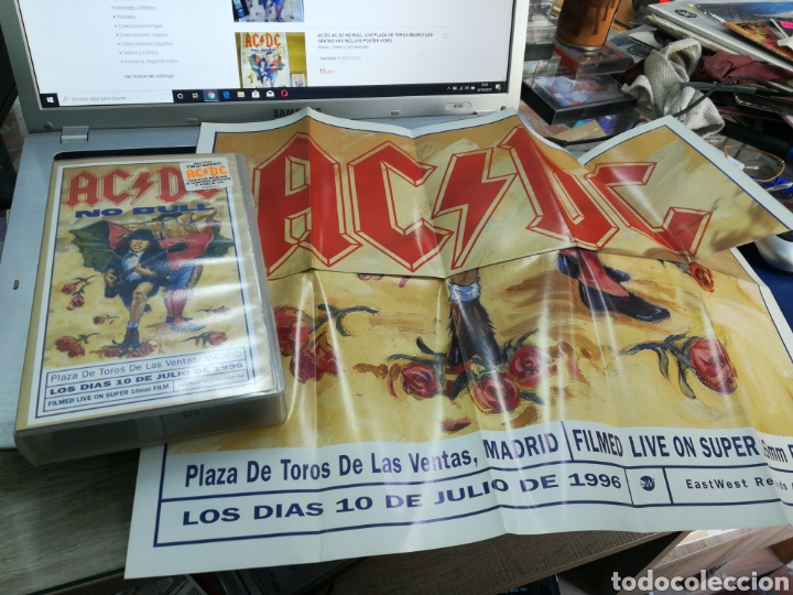 Vid&eacute;os y DVD Musicaux: Ac dc VHS no bull Madrid 1996 con poster