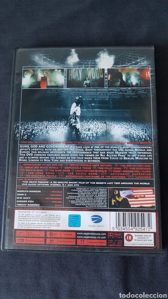 V&iacute;deos y DVD musicales: Marilyn manson - Foto 2
