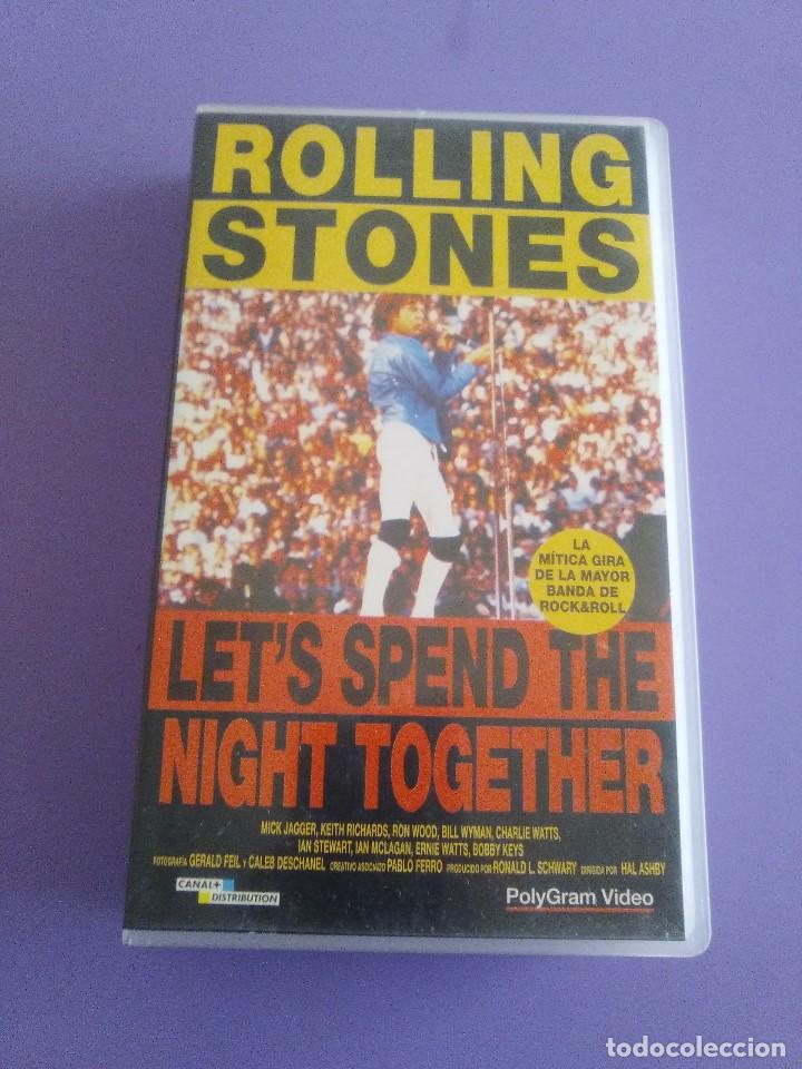 V&iacute;deos y DVD Musicales: GENIAL VHS ROLLING STONES.LET&acute;S SPED THE NIGHT TOGETHER.1981.NEW JERSEY Y ARIZONA.