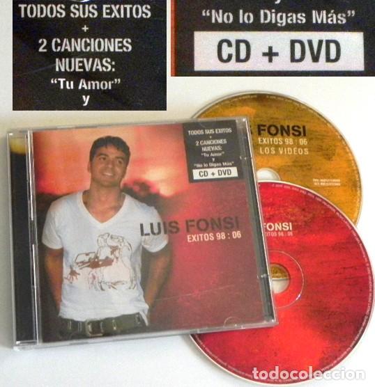 CD + DVD LUIS FONSI ÉXITOS 98 06 CANTANTE LATINO MÚSICA POP TU AMOR MI SUEÑO PERDÓNAME ME MATAS ETC (Música - Videos y DVD Musicales)
