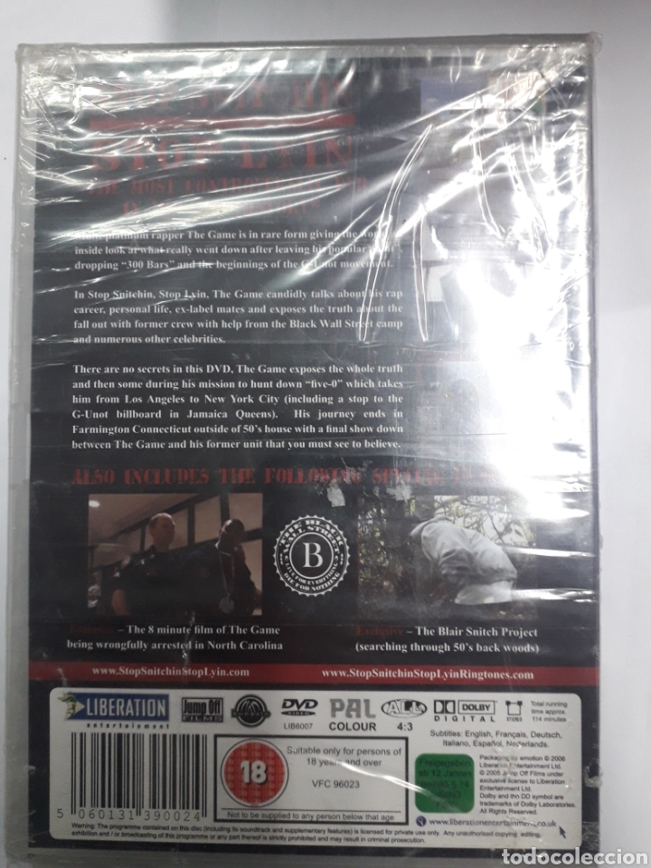 V&iacute;deos y DVD musicales: The GAME. Stop Snitohin. - Foto 2