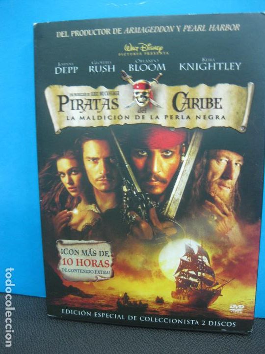 Vid&eacute;os y DVD Musicaux: DVD. PIRATAS DEL CARIBE. LA MALDICION DE LA PERLA NEGRA. 2 DISCOS. 10 HORAS CONTENIDOS EXTRAS.