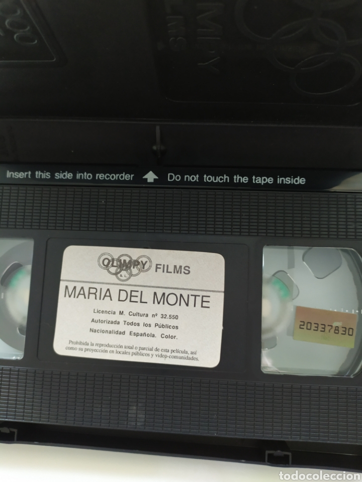 V&iacute;deos y DVD musicales: Mar&iacute;a del Monte. VHS - Foto 4