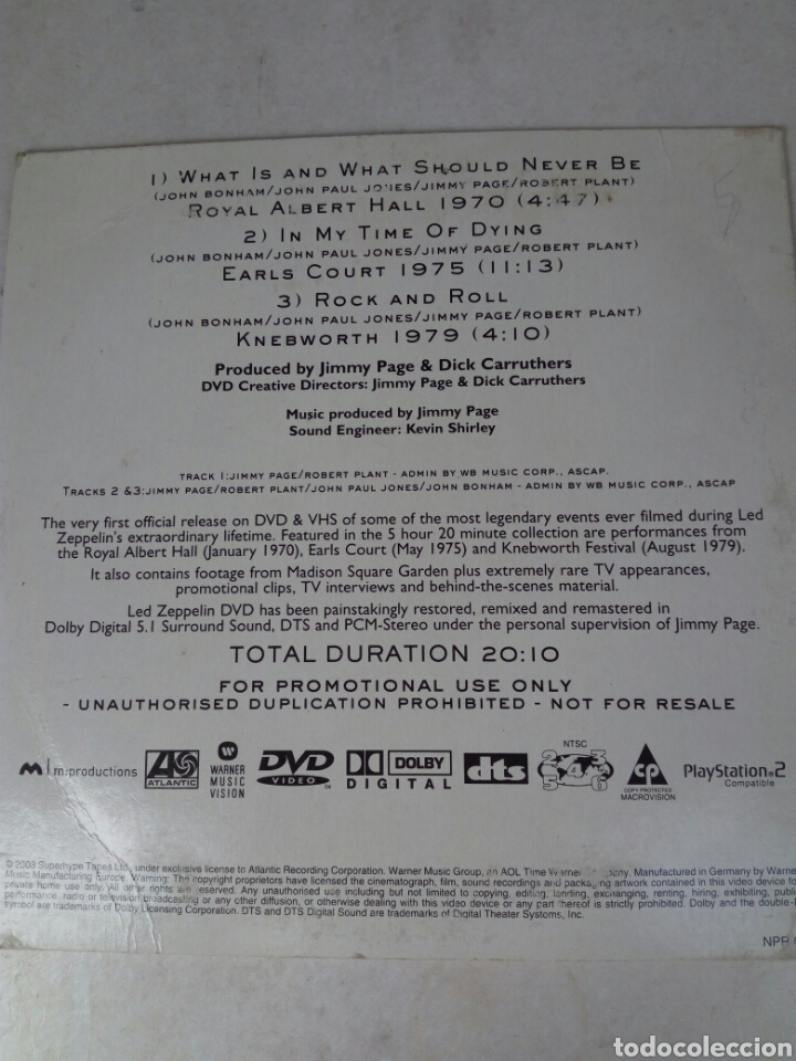 V&iacute;deos y DVD musicales: Led Zeppelin - Foto 2