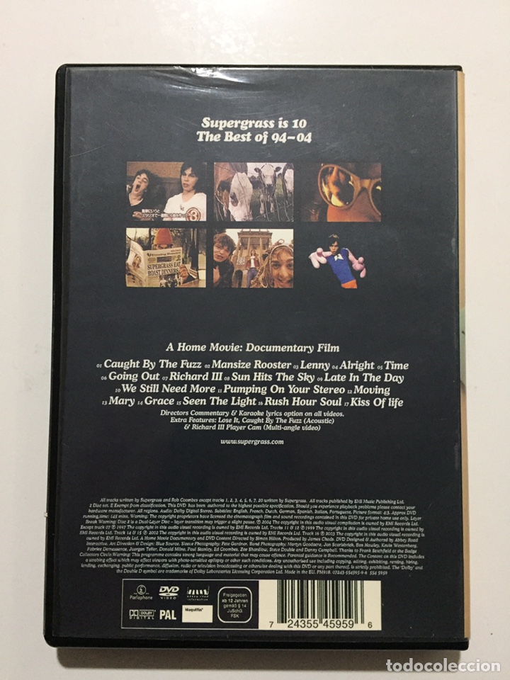 V&iacute;deos y DVD musicales: SUPERGRASS IS 10 - DVD - Foto 2