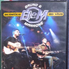 Vídeos y DVD Musicales: BRUNO & MARRONE - ACÚSTICO AO VIVO (SONY/BMG, 2003) /// ED. BRASIL ORIGINAL, RARO // SAMBA AXÉ FORRÓ. Lote 198329093