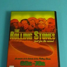 Vídeos y DVD Musicales: THE ROLLING STONES JUST FOR THE RECORD. 60 S - 70 S