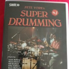 Vídeos y DVD Musicales: PETER YORK'S SUPER DRUMMING VOL 1 DVD. Lote 209785465