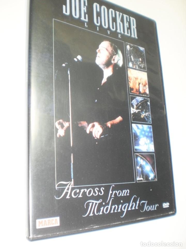 V&iacute;deos y DVD Musicales: dvd joe cocker live. across from mignight tour. 90 min caja fina (buen estado)