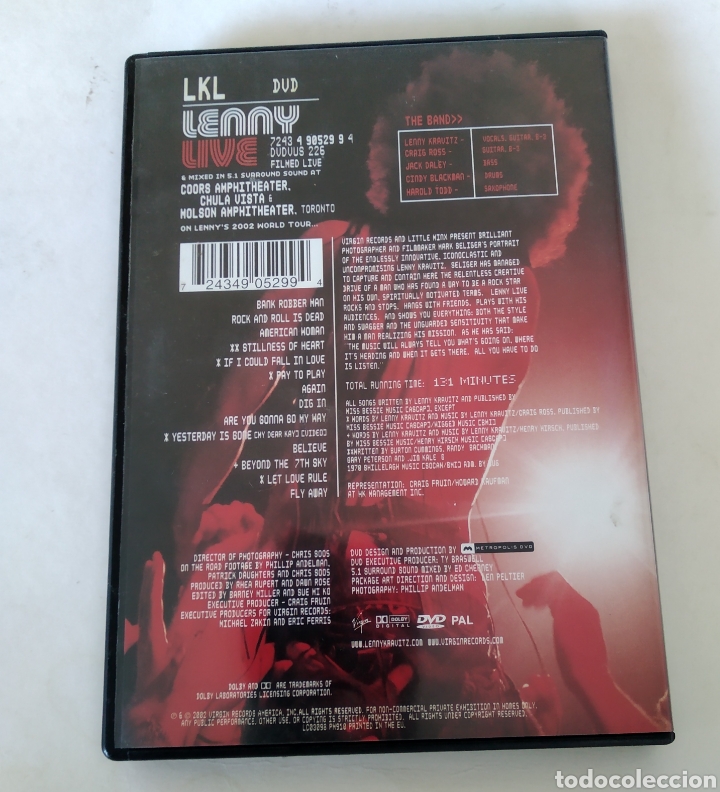 V&iacute;deos y DVD musicales: DVD Lenny Kravitz - Foto 3