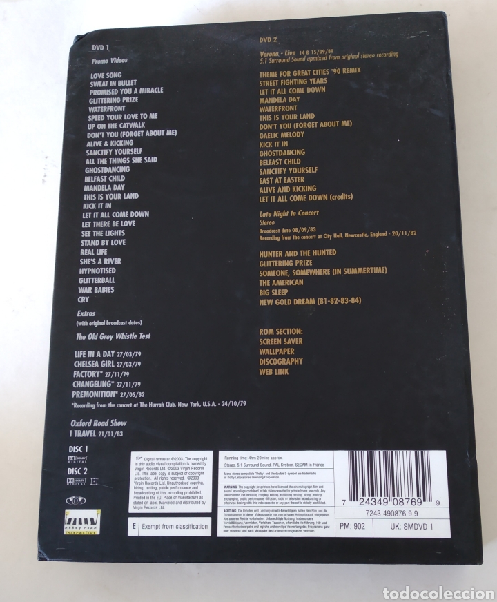 V&iacute;deos y DVD musicales: DVD doble Simple Minds - Foto 2