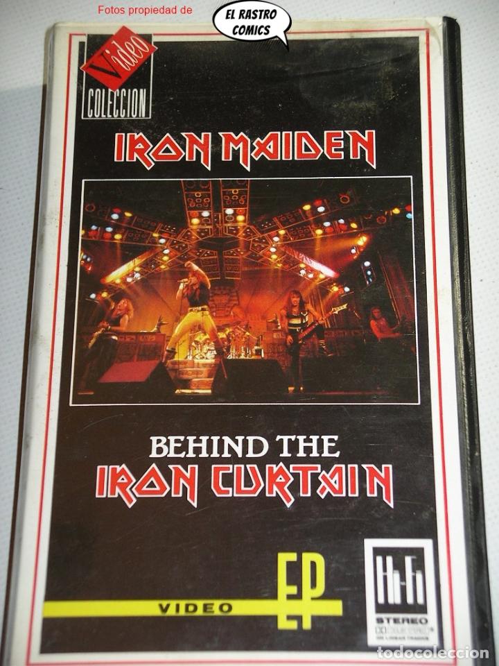 IRON MAIDEN, BEHIND THE IRON CURTAIN, VHS, HEAVY METAL, ROCK DURO, HARD, SPEED, ROLL (Música - Videos y DVD Musicales)