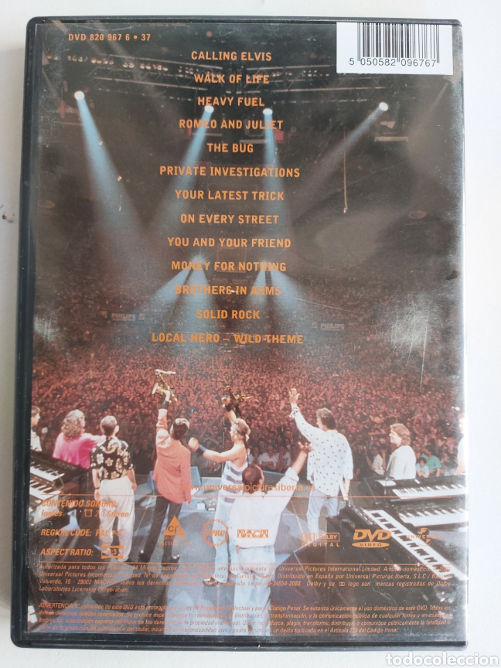 V&iacute;deos y DVD musicales: EVD DIRE STRAITS - ON THE NIGHT - Foto 2