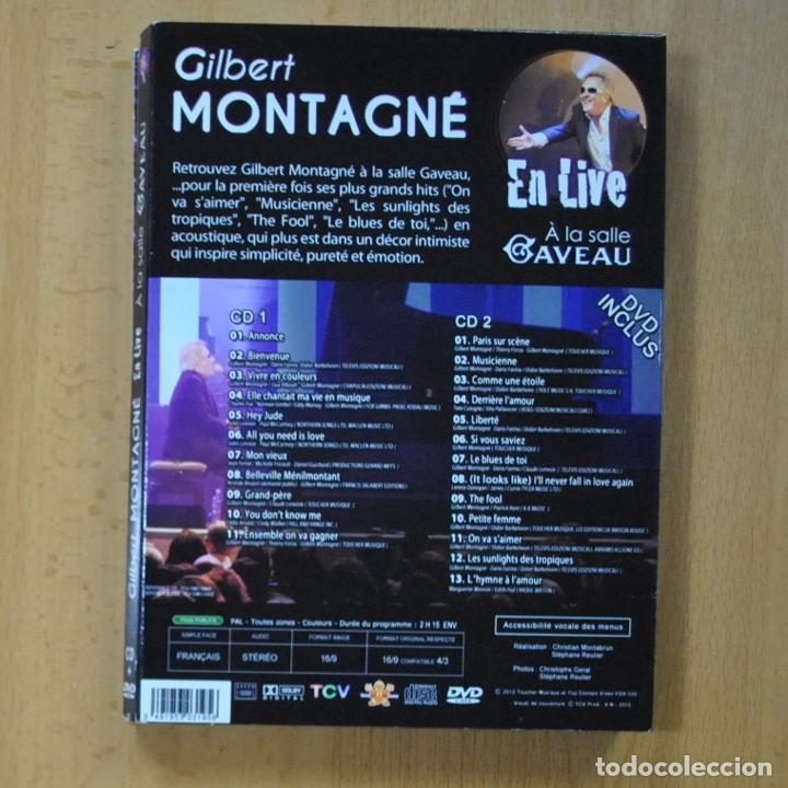 V&iacute;deos y DVD musicales: GILBERT MONTAGNE - EN LIVE - 2 CD + DVD - Foto 2
