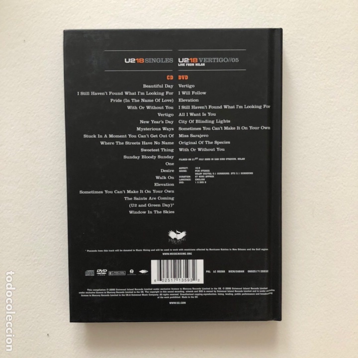 V&iacute;deos y DVD musicales: U2 - Singles U218 - Foto 2