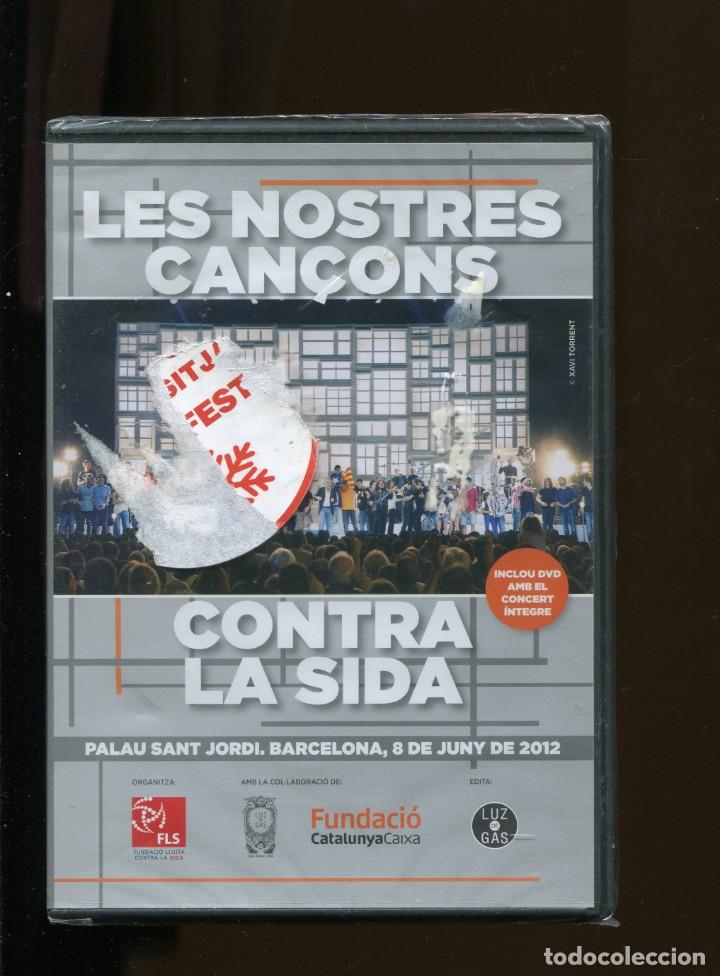 Vid&eacute;os y DVD Musicaux: Les nostres can&ccedil;ons contra la sida. palau sant jordi 2012. 2 cd + dvd. nou precintat
