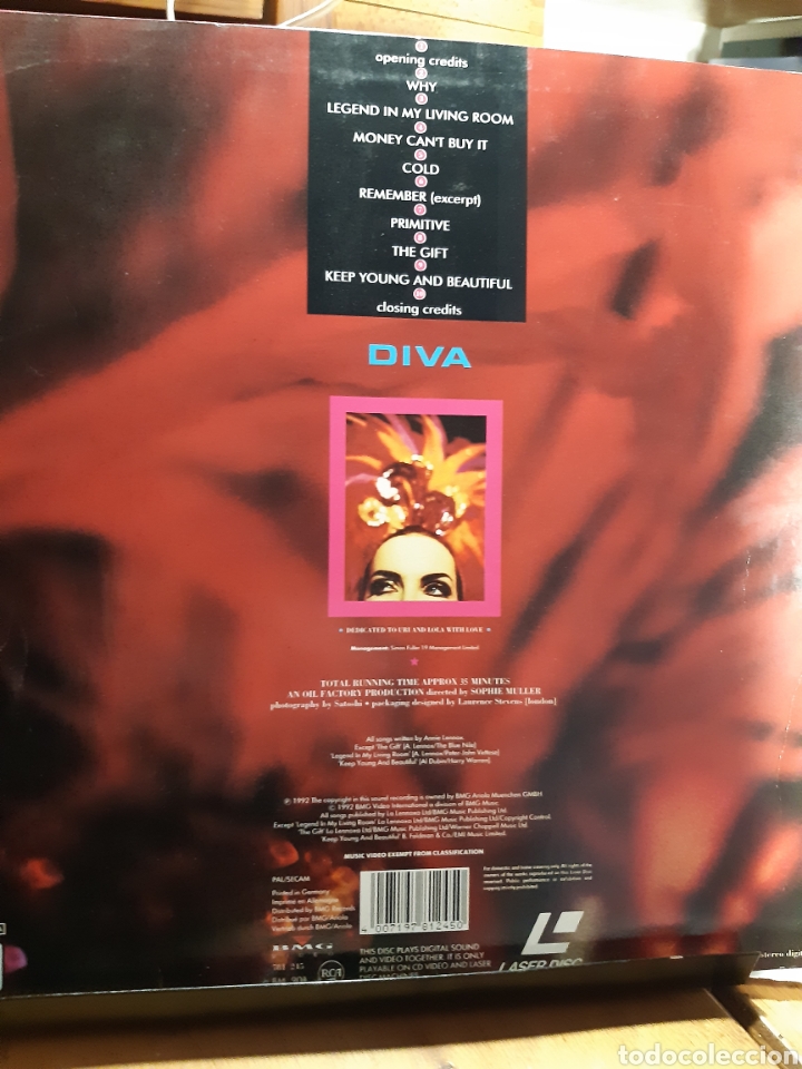 V&iacute;deos y DVD musicales: L&agrave;serdisc Annie Lennox-Diva - Foto 2