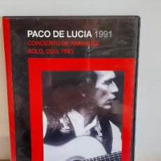 Vidéos y DVD Musicaux: PACO DE LUCIA / CONCIERTO DE ARANJUEZ / SOLO, DÚO, TRÍO / DVD-UNIVERSAL-1991 / MUY BUENA CALIDAD.. Lote 246473445