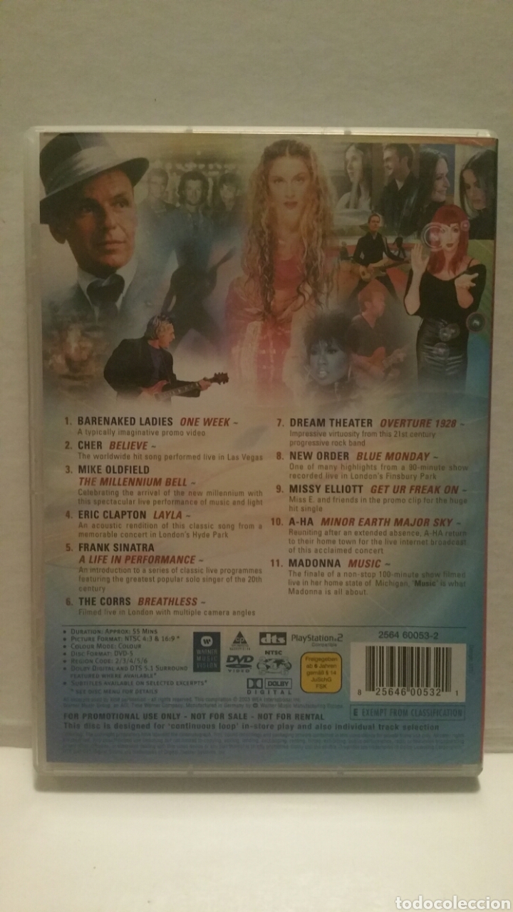 V&iacute;deos y DVD musicales: Warner vision international, dvd. - Foto 2