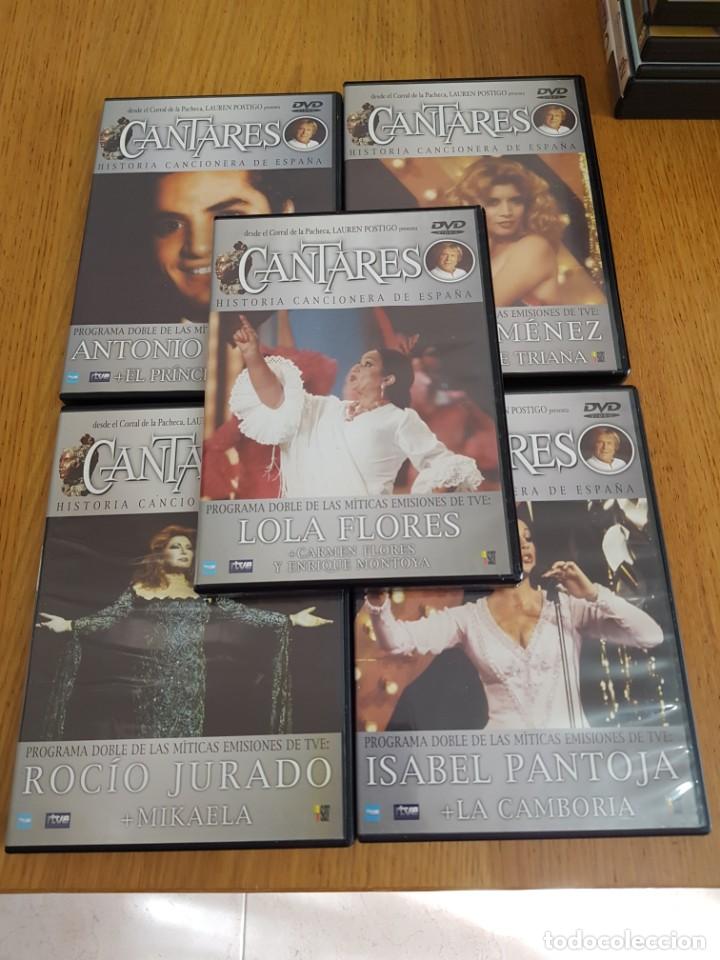 V&iacute;deos e DVD Musicais: 5 DVDs Canci&oacute;n espa&ntilde;ola. Lote M&uacute;sica