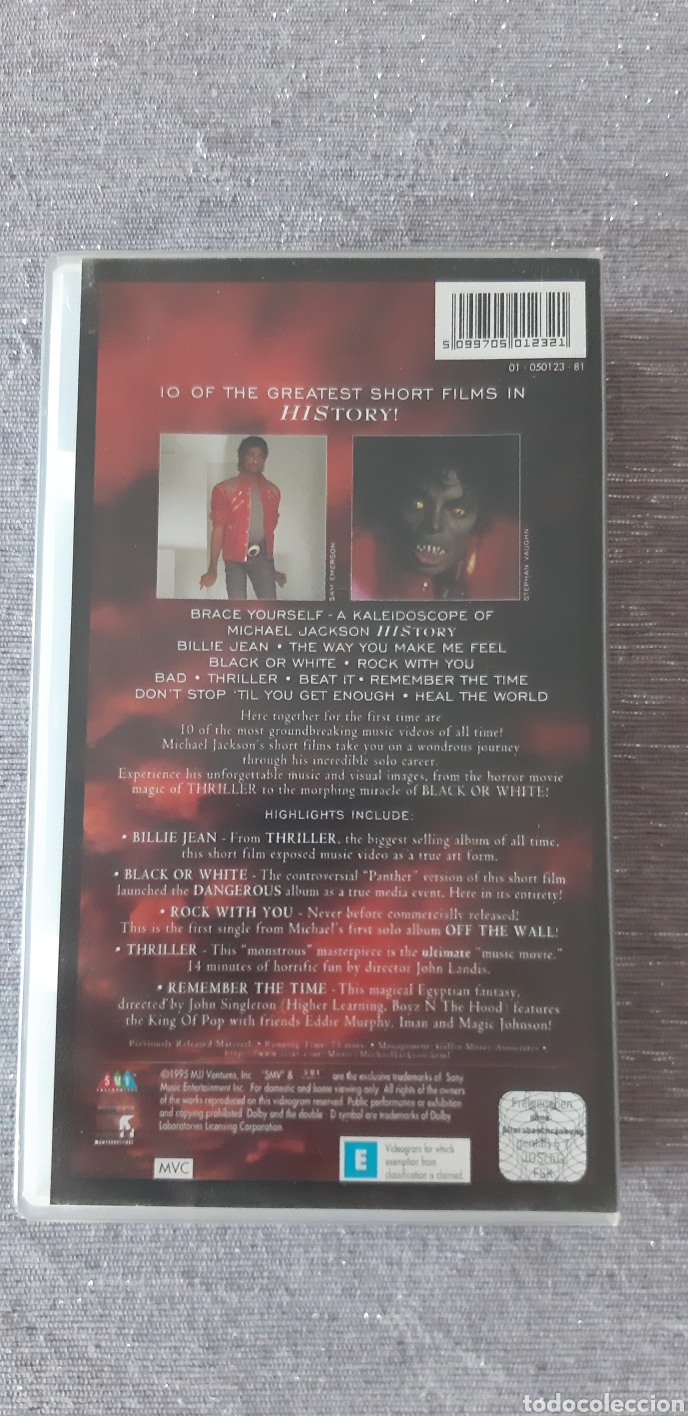 V&iacute;deos y DVD musicales: CINTA VIDEO VHS &rdquo;MICHAEL JACKSON&rdquo; - Foto 2