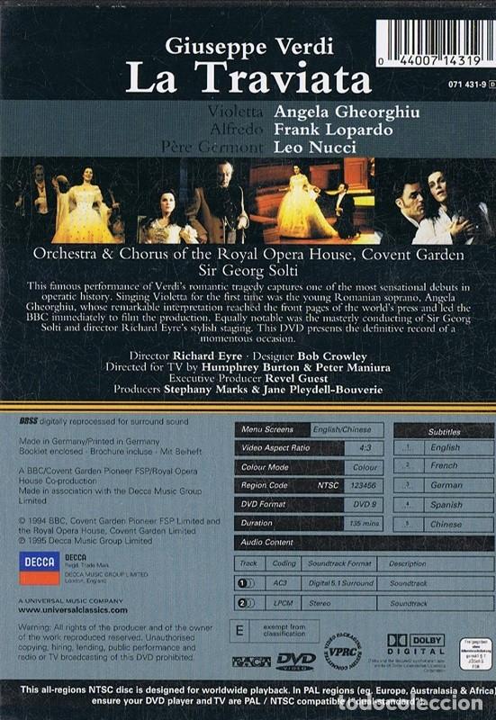 V&iacute;deos y DVD musicales: LA TRAVIATA VERDI - Foto 2