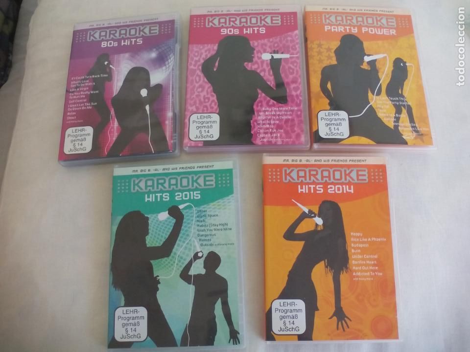 Musikvideos und DVDs: KARAOKE 5 DVD. 90S, 80S, 2014, 2015 HITS, PARTY POWER. SONY MUSIC 2015