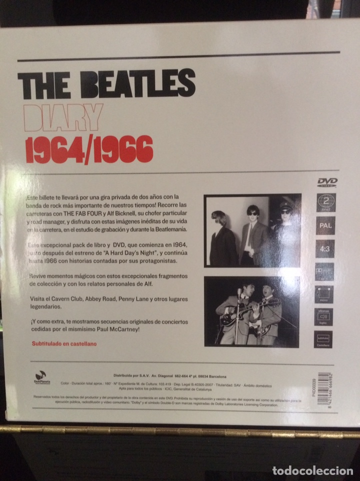 V&iacute;deos y DVD musicales: THE BEATLES. Diary 1964-1966 - Foto 2