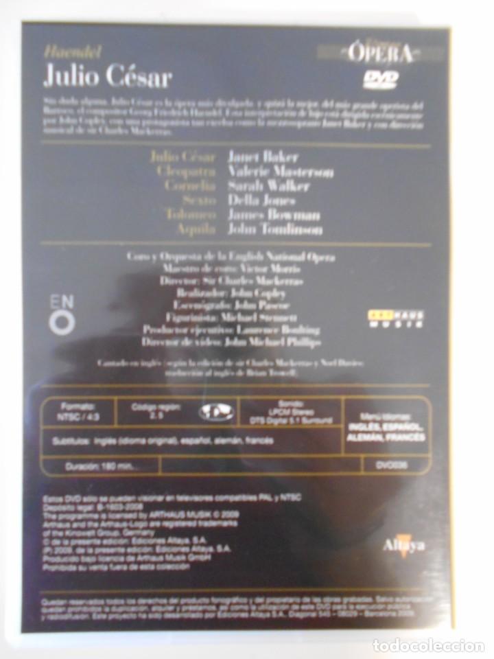 V&iacute;deos y DVD musicales: JULIO CESAR. DVD DE LA OPERA DE HAENDEL. - Foto 2