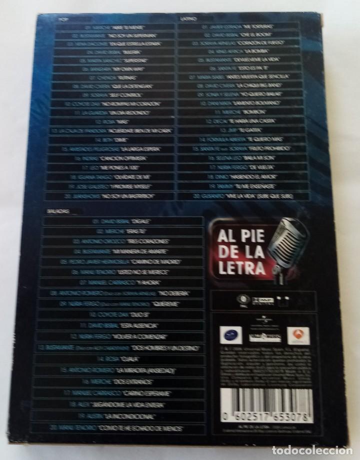 V&iacute;deos y DVD musicales: AL PIE DE LA LETRA - 3 DVD - Foto 2